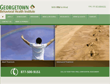 Tablet Screenshot of georgetownbehavioral.com